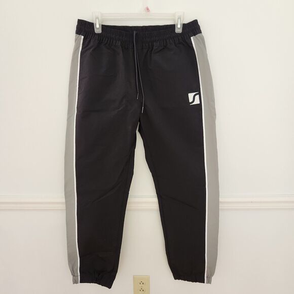 New Stussy Autopark Contrast Pants Size Large Womens Black Water Resistant Nylon - Picture 1 of 13